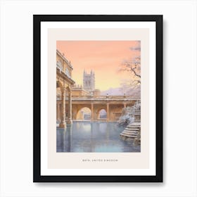 Dreamy Winter Painting Poster Bath United Kingdom 4 Art Print