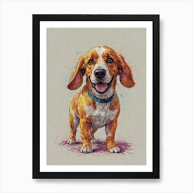 Beagle Canvas Print Art Print