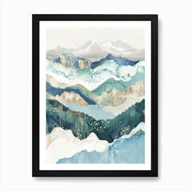 Mountains Ii Canvas Print 2 Art Print