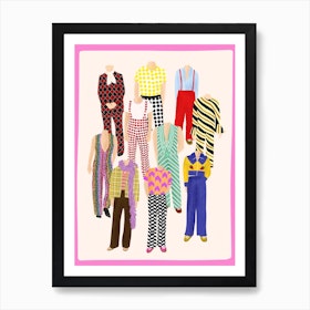 Harry Styles Outfits Art Print