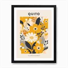 Flower Market Poster Quito Ecuador Art Print