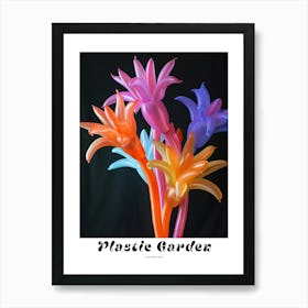 Bright Inflatable Flowers Poster Kangaroo Paw 3 Art Print