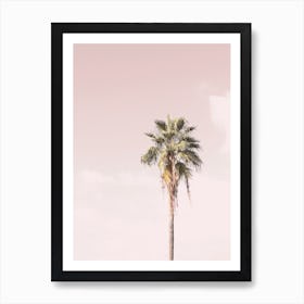 Pink Paradise Palm Art Print