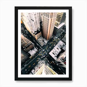 Aerial View Of New York City 1 Art Print