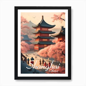 Shanghai Temple Art Print