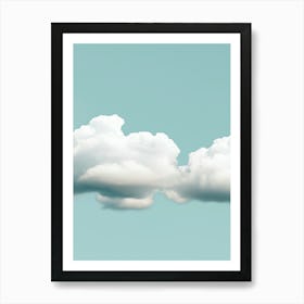 Cloud Wall Art Painting Blue Sky Print Detail B Art Print