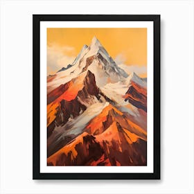 Nanga Parbat Pakistan 1 Mountain Painting Art Print