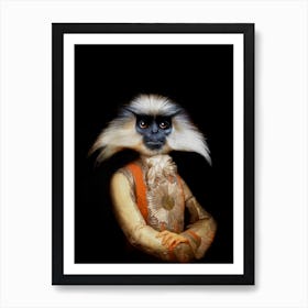 Mr Twelve The Lying Monkey Pet Portraits Art Print