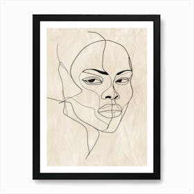 Woman'S Face 149 Art Print