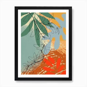 Abstract Branch Close Up Art Print