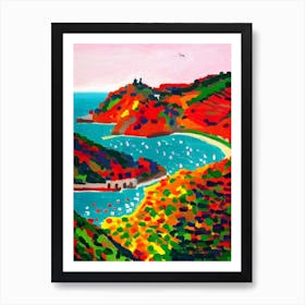 Cinque Terre National Park 1 Italy Abstract Colourful Art Print