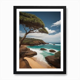 African Beach Art Print