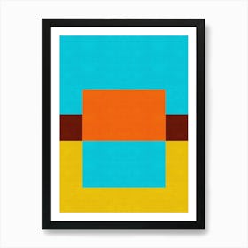 Colorful geometric art 1 Art Print