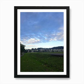 Sunset At The Park Art Print