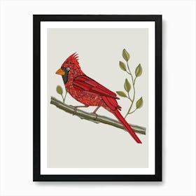 Jaclyn The Cardinal Art Print