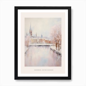 Dreamy Winter Painting Poster Inverness United Kingdom 2 Art Print