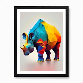 Euoplocephalus Primary Colours Dinosaur Art Print