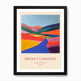 Colourful Abstract Cairngorms National Park Scotland 1 Poster Póster