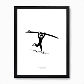 Surfs Up Fineline Illustration Art Print