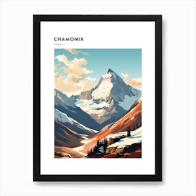 Chamonix France 1 Hiking Trail Landscape Poster Art Print