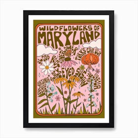 Maryland Wildflowers Art Print