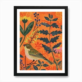 Spring Birds Finch 2 Art Print