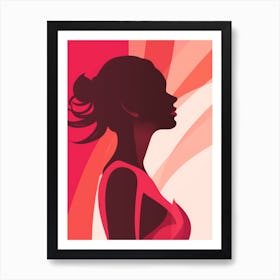 Silhouette Of A Woman 16 Art Print