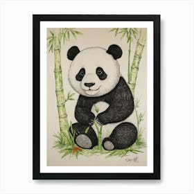 Panda Bear 16 Art Print