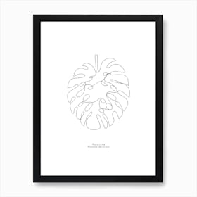 Monstera Leaf Art Print