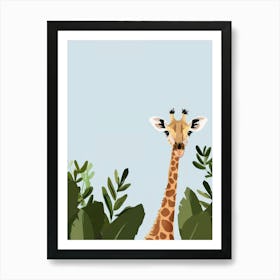 Giraffe In The Jungle 15 Art Print