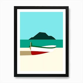 Boat On The Beach 3 Art Print