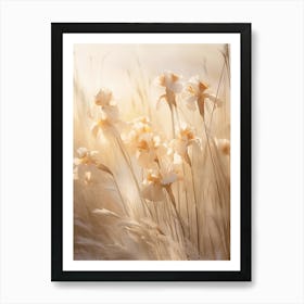 Boho Dried Flowers Iris 2 Art Print