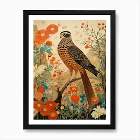 Eurasian Sparrowhawk 3 Detailed Bird Painting Art Print