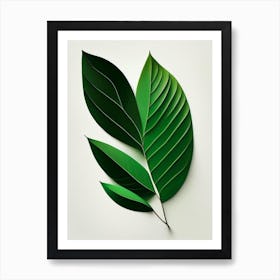 Tea Tree Leaf Vibrant Inspired 1 Art Print