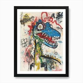 Abstract Dinosaur Graffiti Style 2 Art Print