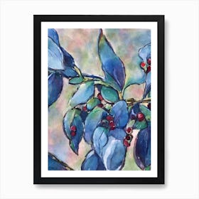 Salal Berry 2 Classic Fruit Art Print