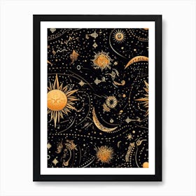 Cosmos Space Elements Celestial 6 Art Print