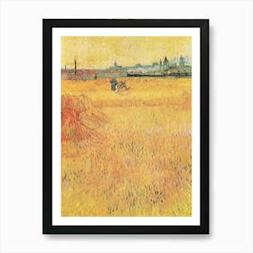 Wheat Field With View Of Arles (1888), Vincent Van Gogh Art Print