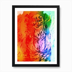 Abstract Art Yoda Art Print