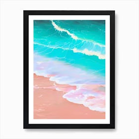 Sea Waves At Beach Abstract Art Print