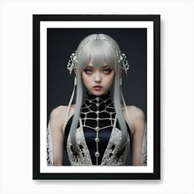 White Haired Goddess Art Print