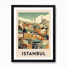 Istanbul 2 Vintage Travel Poster Art Print