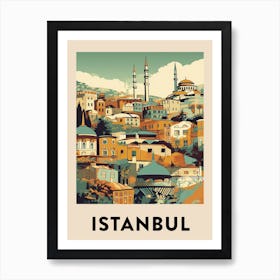 Istanbul 2 Vintage Travel Poster Poster