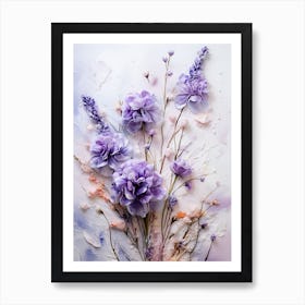 Watercolor Flowers 3 Art Print