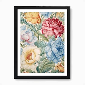 Floral Wallpaper 2 Art Print