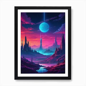 Sci-Fi Painting Art Print