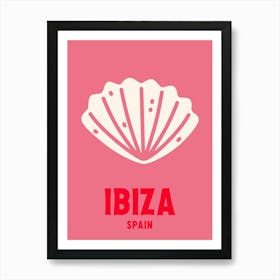 Ibiza, Spain, Graphic Style Poster 1 Art Print