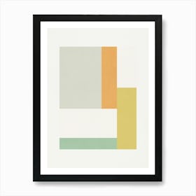 ABSTRACT MINIMALIST GEOMETRY - YG02 Art Print