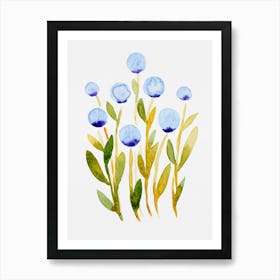 Simple Flowers Art Print