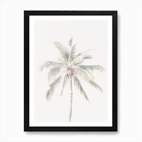 Single Palm Tree Art Print